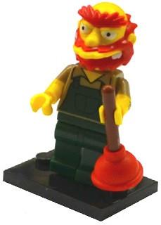 LEGO Minifigure-Groundskeeper Willie-Collectible Minifigures / The Simpsons Series 2-COLSIM2-13-Creative Brick Builders